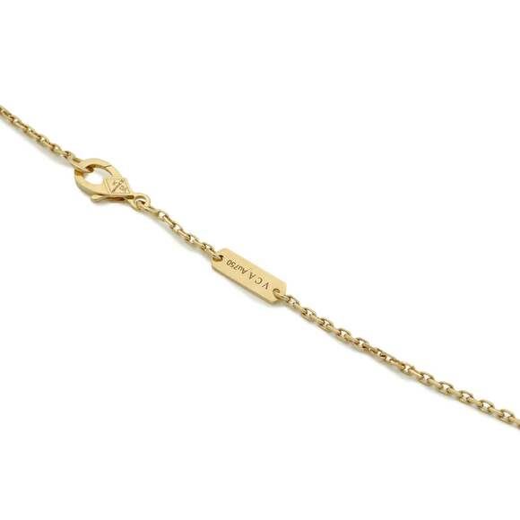 Van Cleef & Arpels Alhambra Necklace in 18K Gold with Bullseye, 1 Diamond, 20... - Picture 7 of 9
